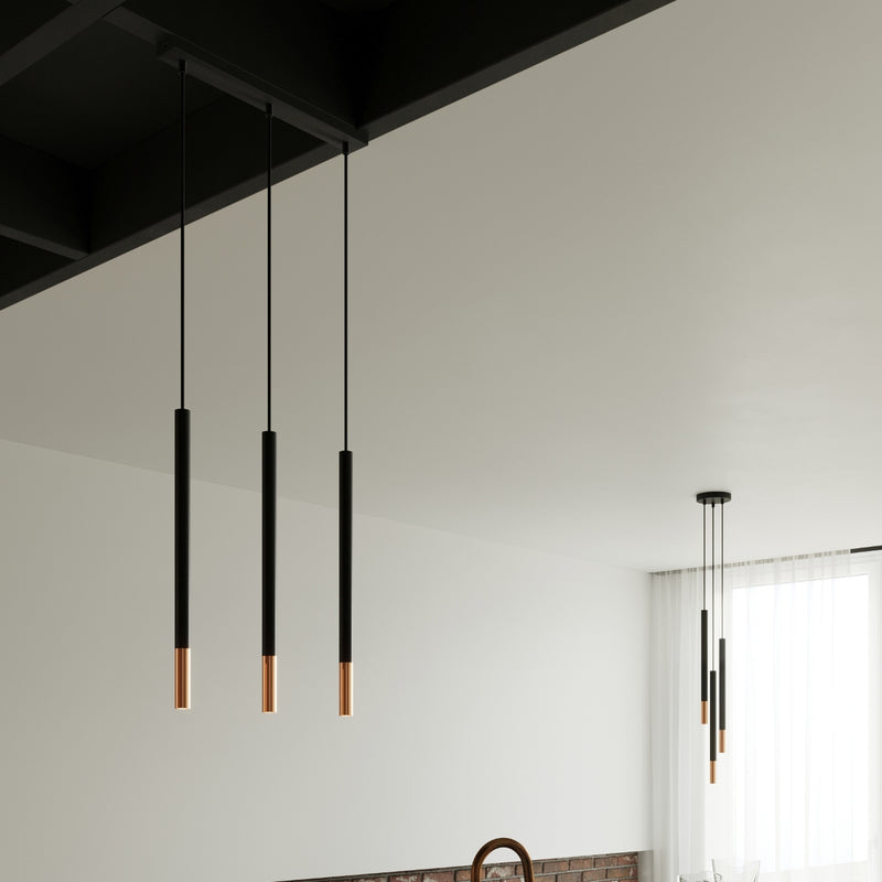 MOZAICA 1 hanging light black/copper