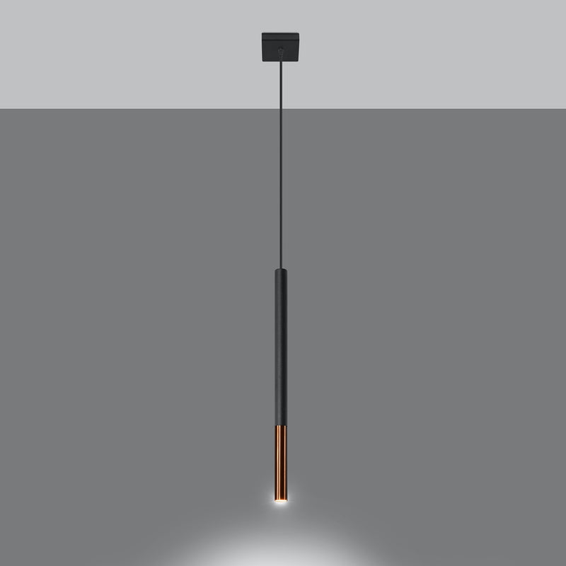 MOZAICA 1 hanging light black/copper