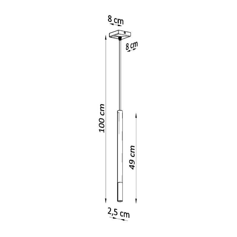 MOZAICA 1 hanglamp zwart/goud