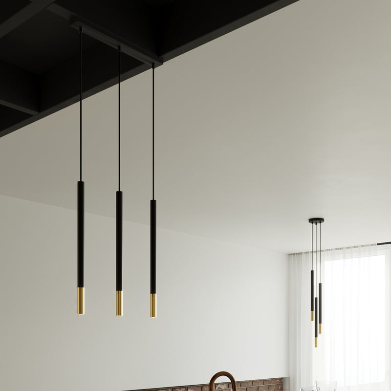 MOZAICA 1 hanging light black/gold