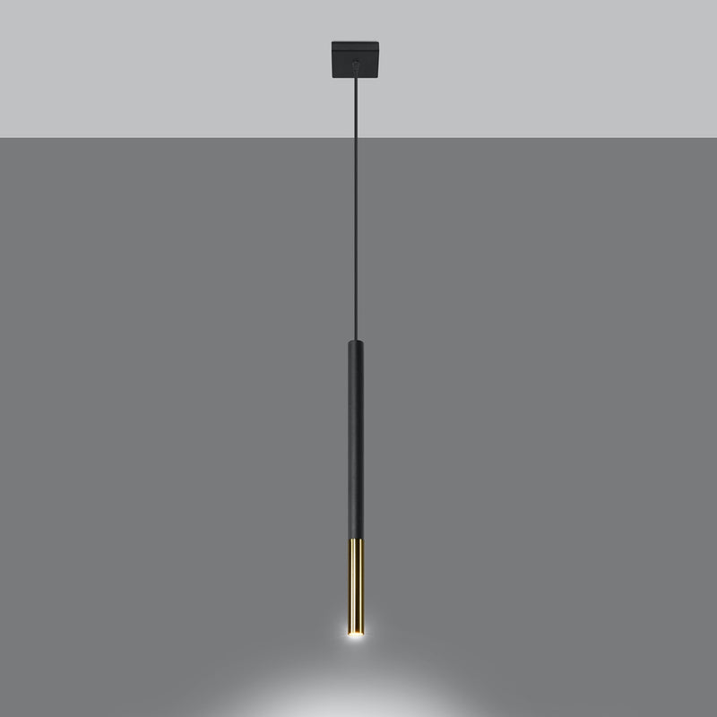 MOZAICA 1 hanglamp zwart/goud