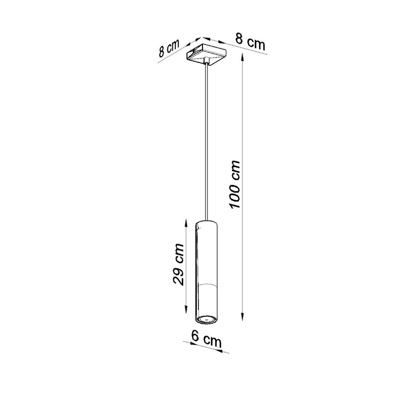 LOOPEZ 1 hanglamp zwart/chroom