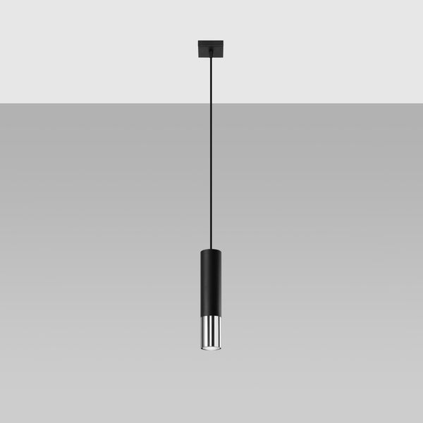 LOOPEZ 1 hanging light black/chrome