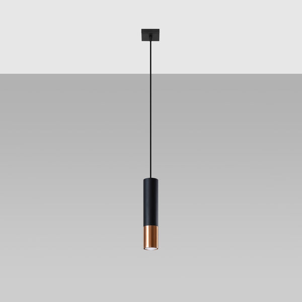 LOOPEZ 1 hanging light black/copper