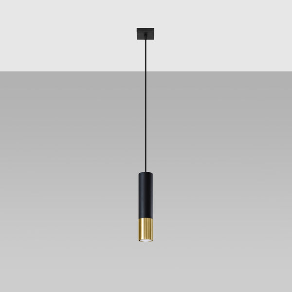 LOOPEZ 1 hanglamp zwart/goud