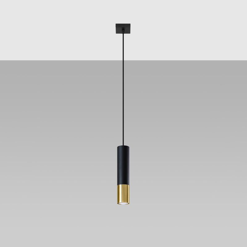 LOOPEZ 1 hanging light black/gold