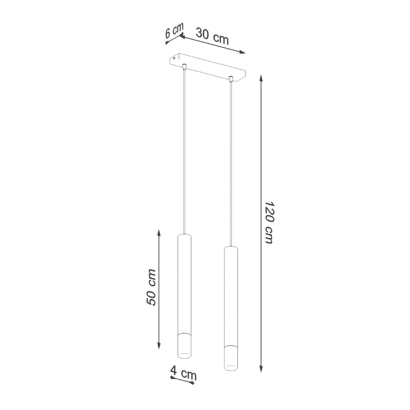 WEZYR 2 hanging light white