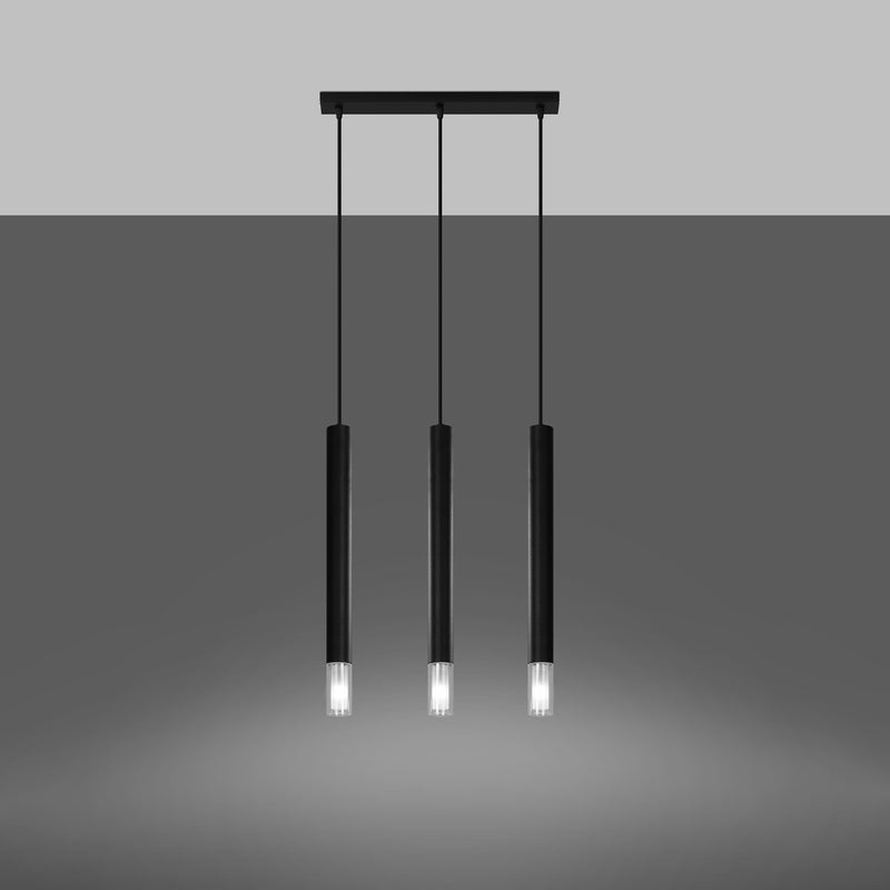 WEZYR 3 hanging light black