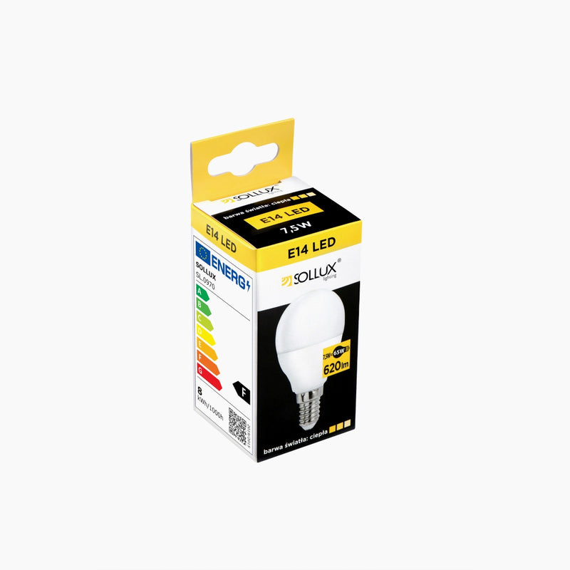 LED light bulb E14 3000K 7.5W 620lm