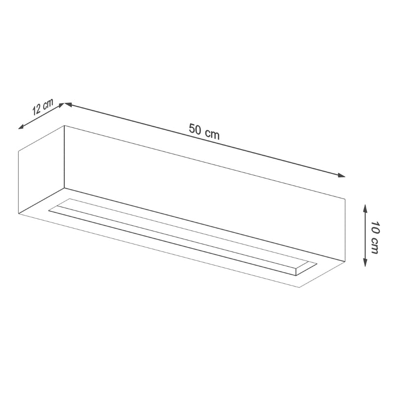 Wandlamp VEGA 50 beton