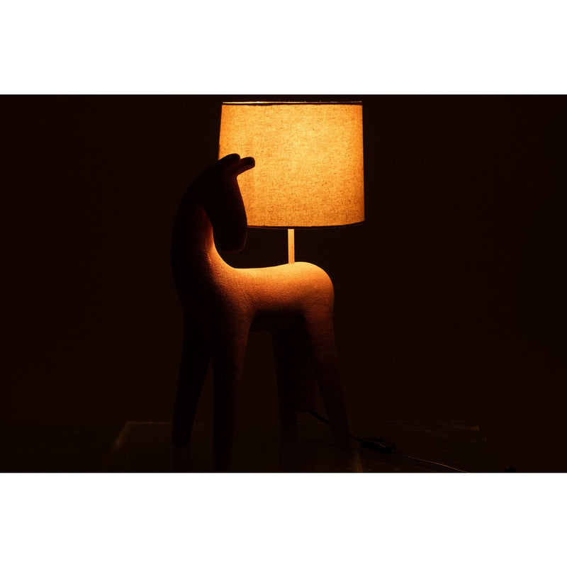 Table Lamp Horse Modern – Designer Lamp Made of Resin in Terra