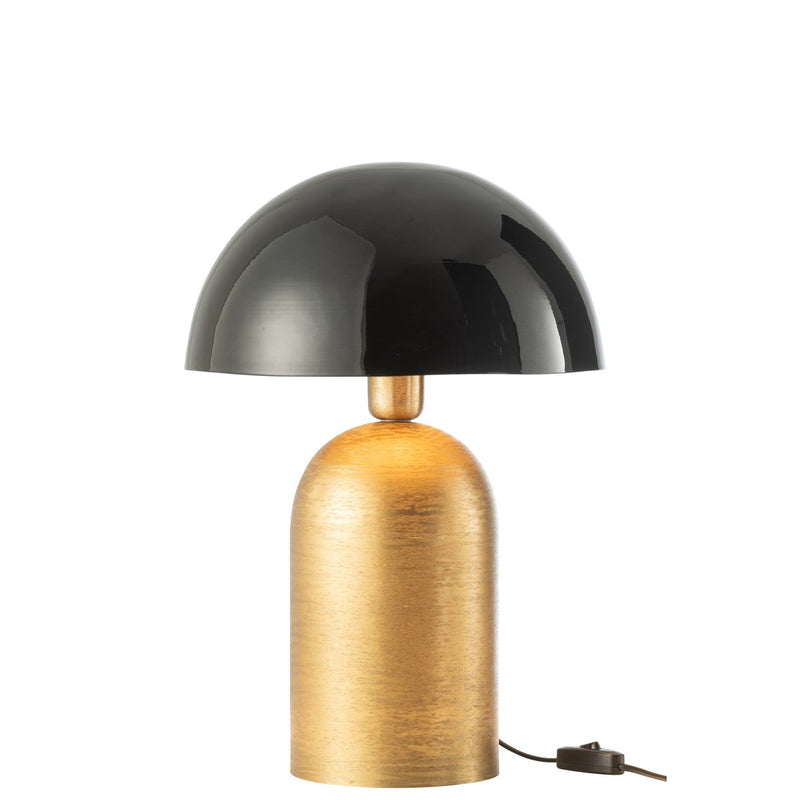 Table lamp Mush – metal gold black, 49 cm