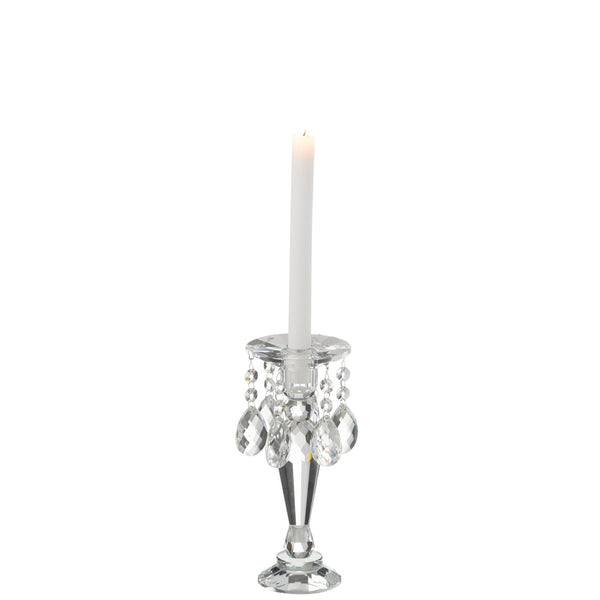 J-Line Candlestick Louise Crystal Transparent Small