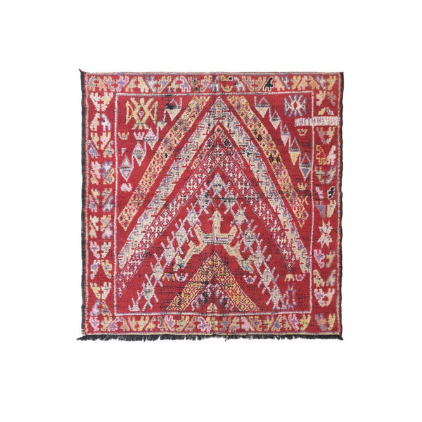 Marokkaans Berber-tapijt van vintage wol, 175 x 180 cm