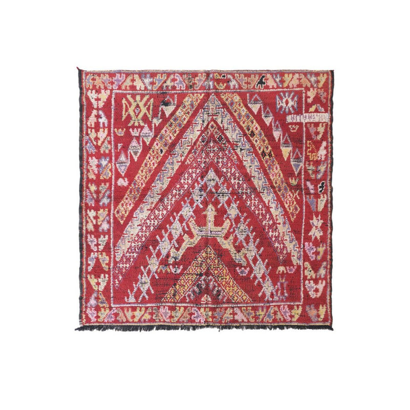 Marokkaans Berber-tapijt van vintage wol, 175 x 180 cm