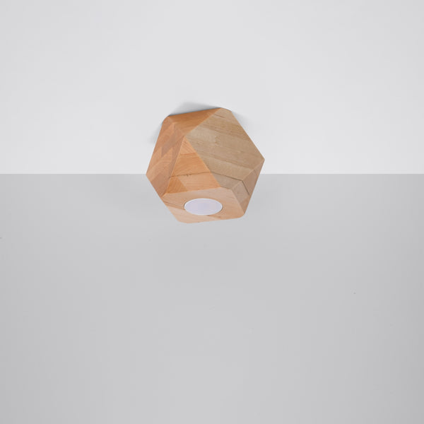 Ceiling light WOODY 1 natural wood