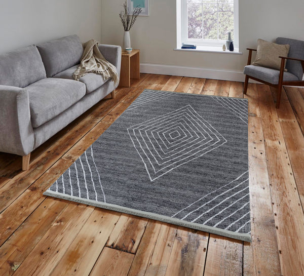 Sehrazat EFE COLLECTION - Modern and antibacterial carpet in Scandi style series Efe 1010 Anthracite