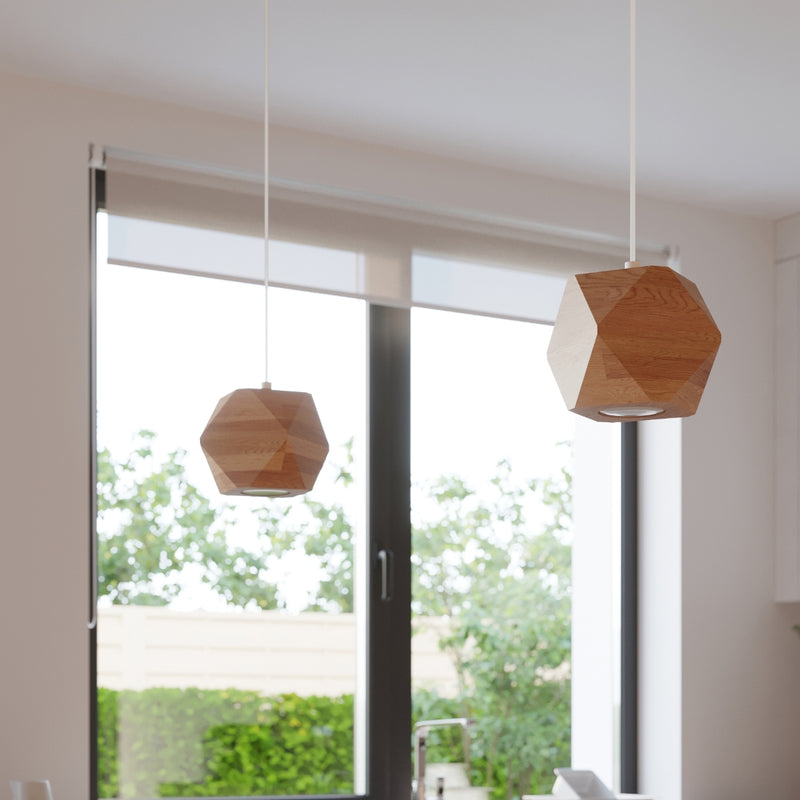 WOODY natural wood hanging light