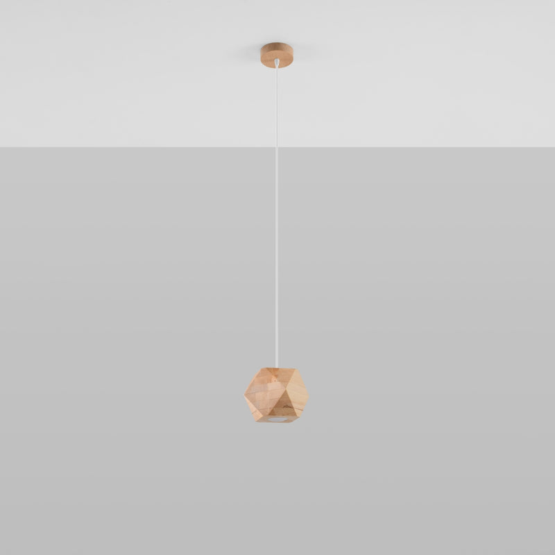 WOODY natural wood hanging light