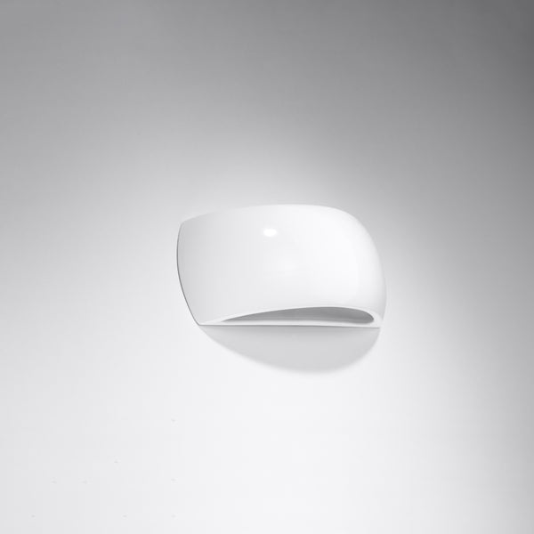 Lacquered wall light PONTIUS glossy white