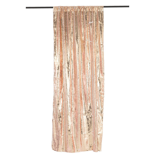 Reversible Sequin Curtain – Champagne White – 125x250 cm