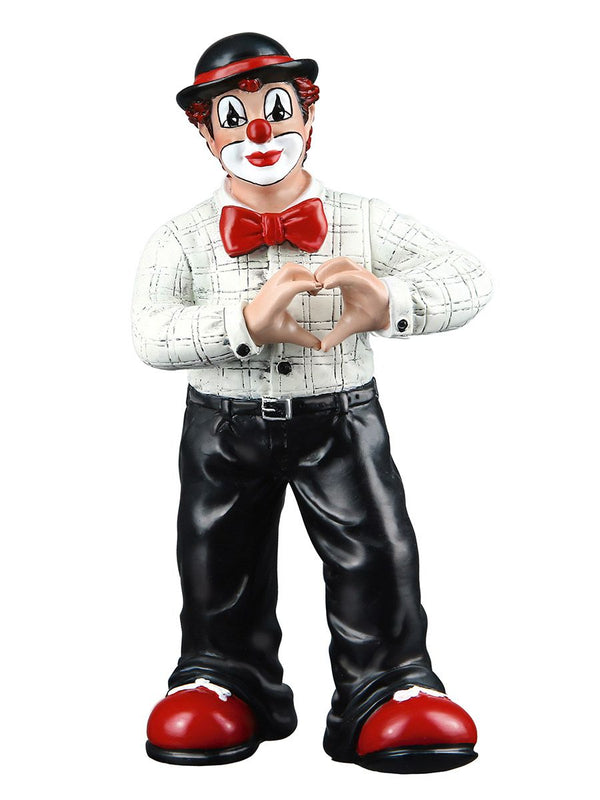 Clownpakket "Heart Greetings" - handgeschilderd verzamelfiguur van Gilde handwerk