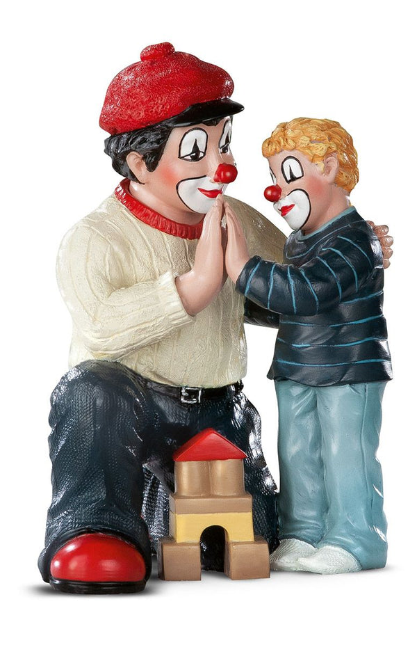 Clownpakket "Heart Greetings" - handgeschilderd verzamelfiguur van Gilde handwerk