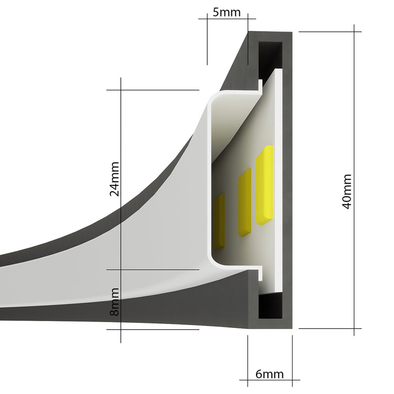 Kronleuchter RIO 110 schwarz 3000K