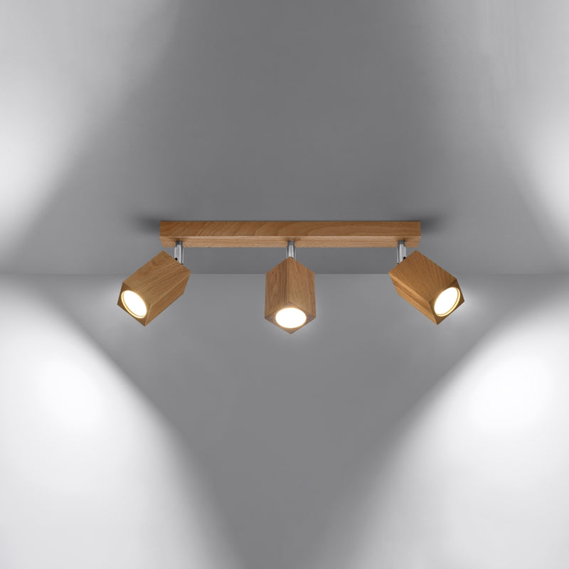 Ceiling light KEKE 3 oak