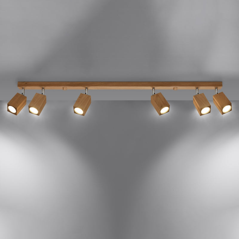 Ceiling light KEKE 6 oak