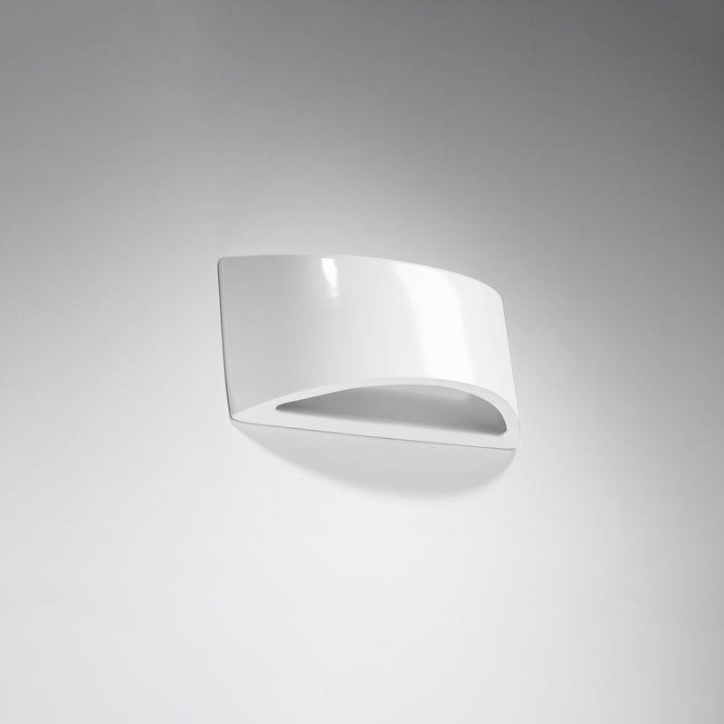 Gelakte wandlamp VIXEN glanzend wit