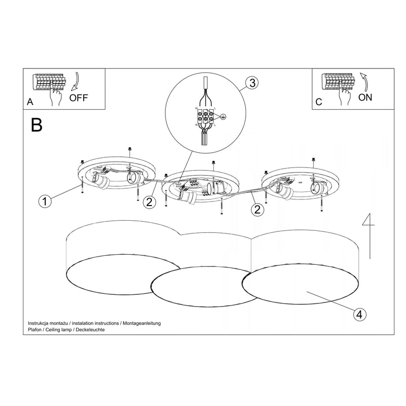 Ceiling light CIRCLE 3A white