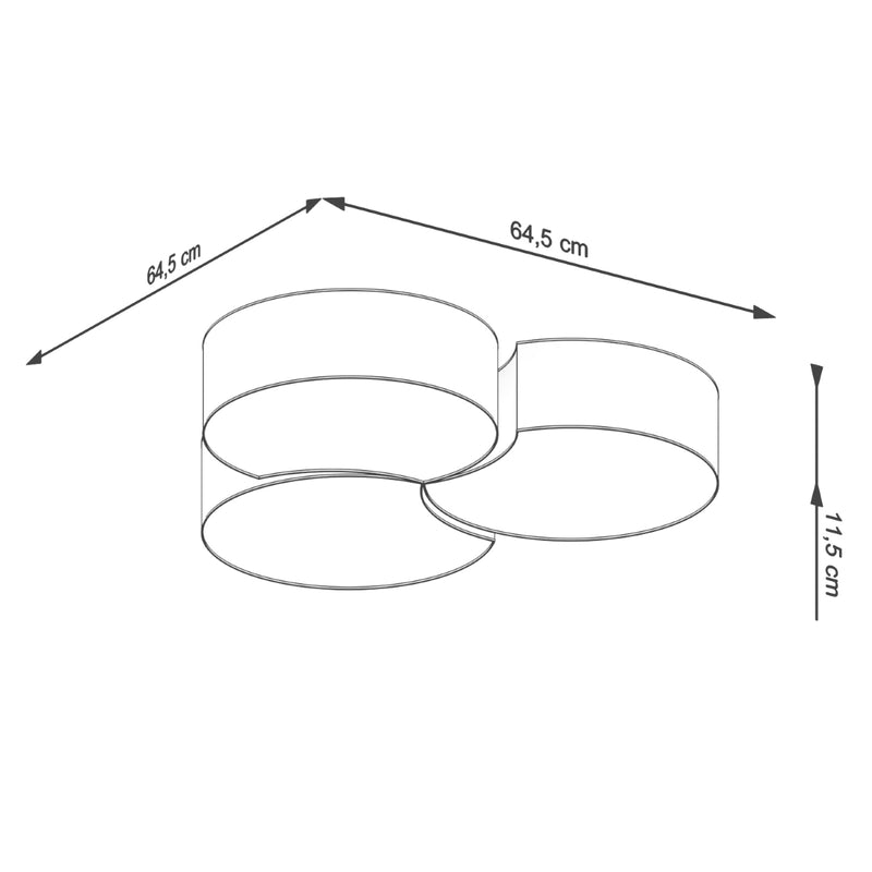 CIRCLE 3B ceiling light white