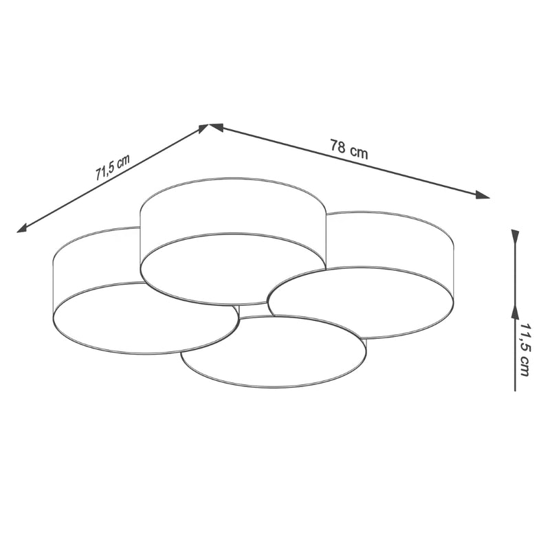 CIRCLE 4 ceiling light white