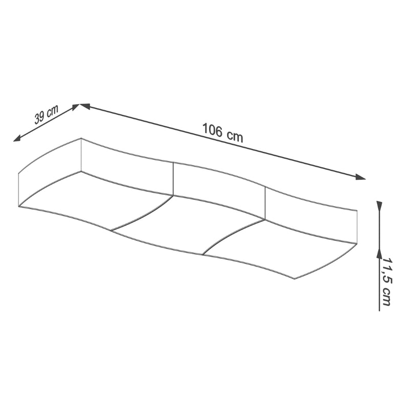 Ceiling light SQUARE 3 white