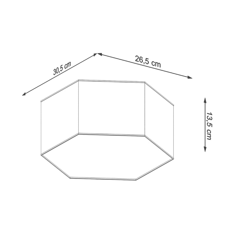 Plafondlamp SUNDE 13 wit