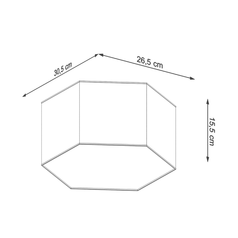 Plafondlamp SUNDE 15 wit