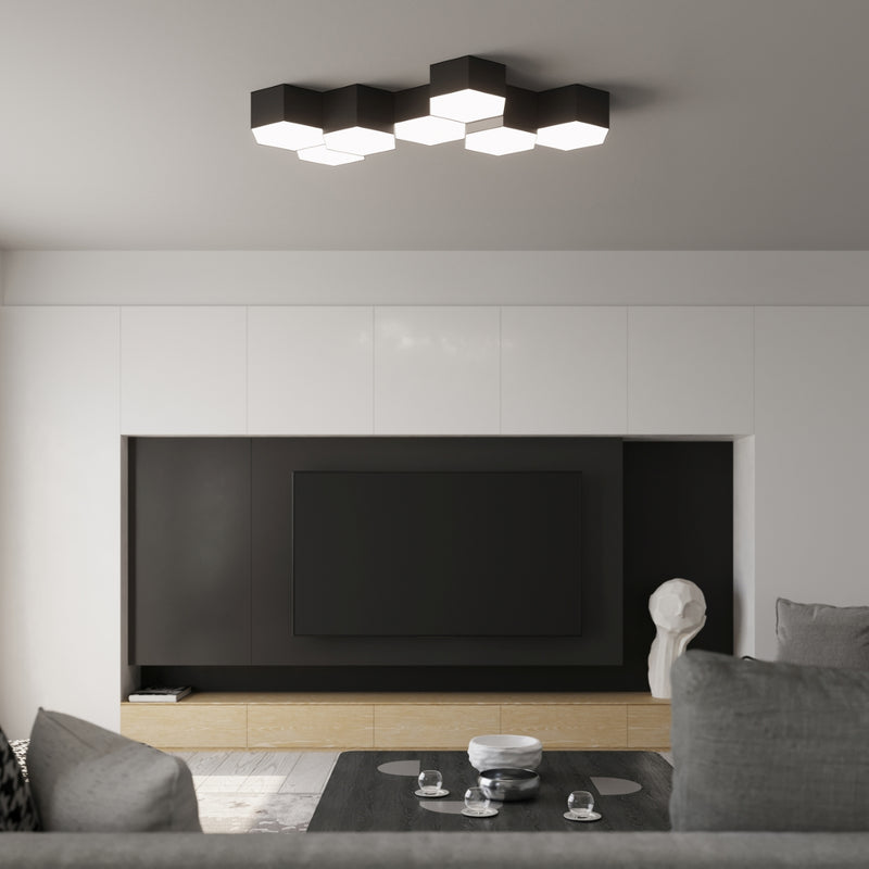 Ceiling light SUNDE 11 black