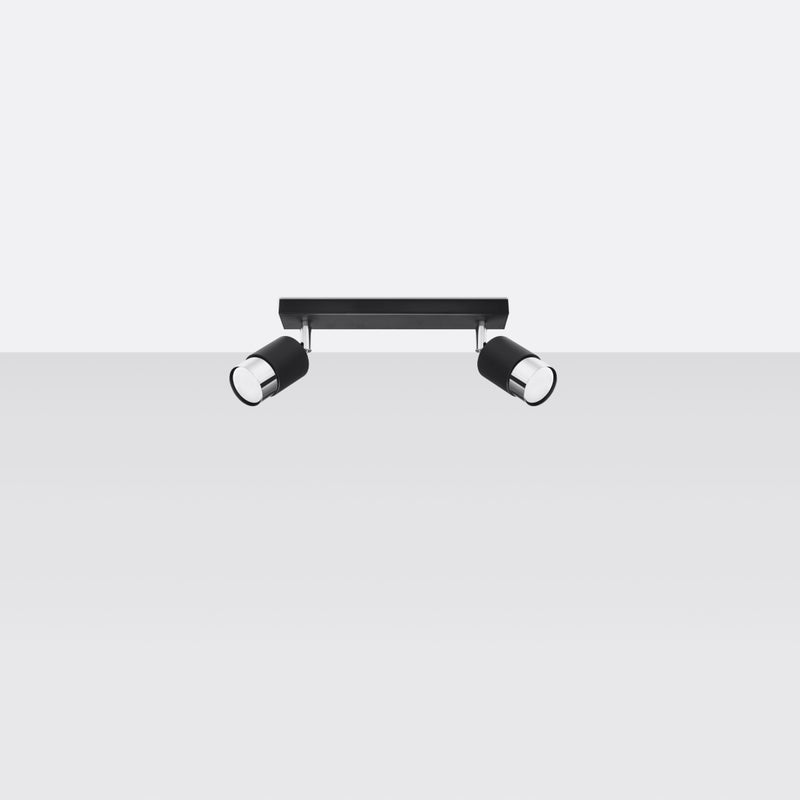 NERO 2 ceiling light black/chrome