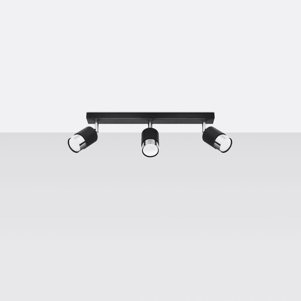 NERO 3 ceiling light black/chrome