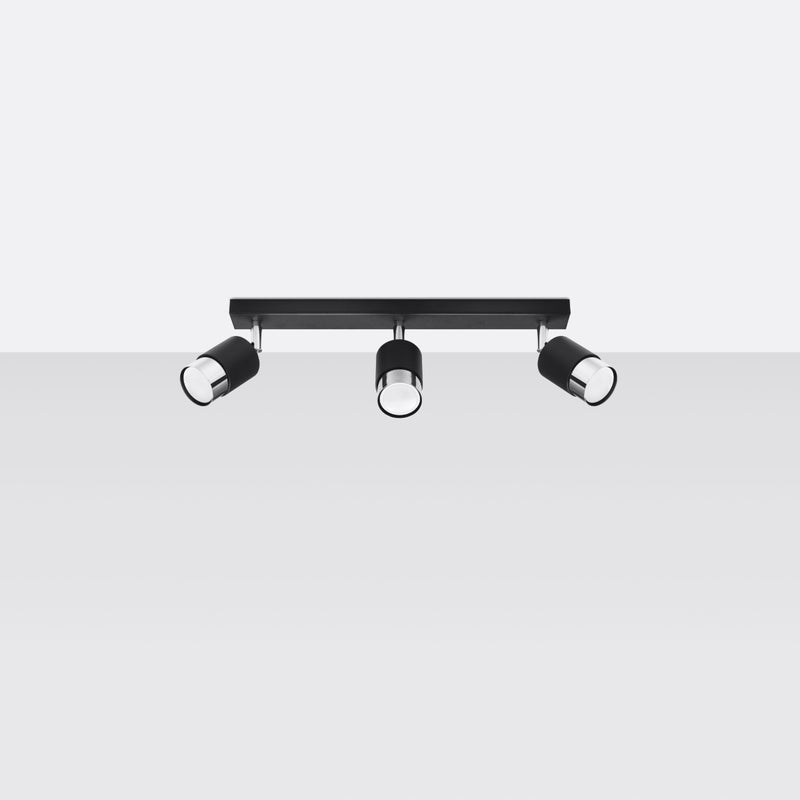 NERO 3 ceiling light black/chrome