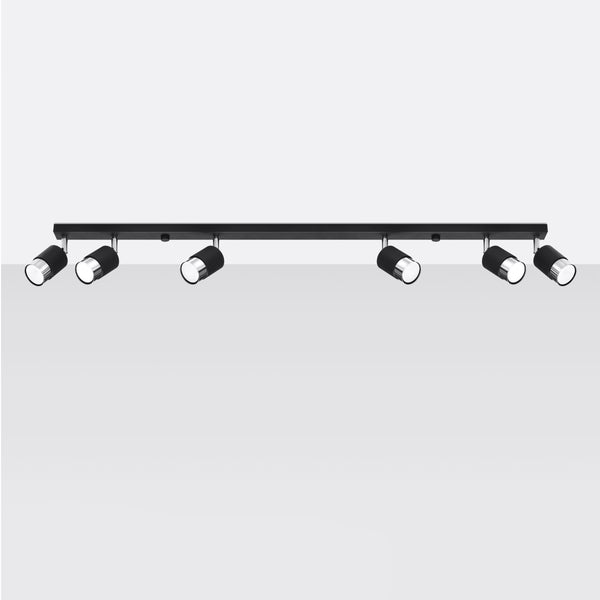 NERO 6 ceiling light black/chrome