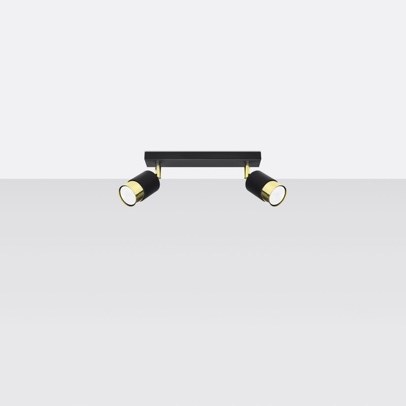 NERO 2 ceiling light black/gold