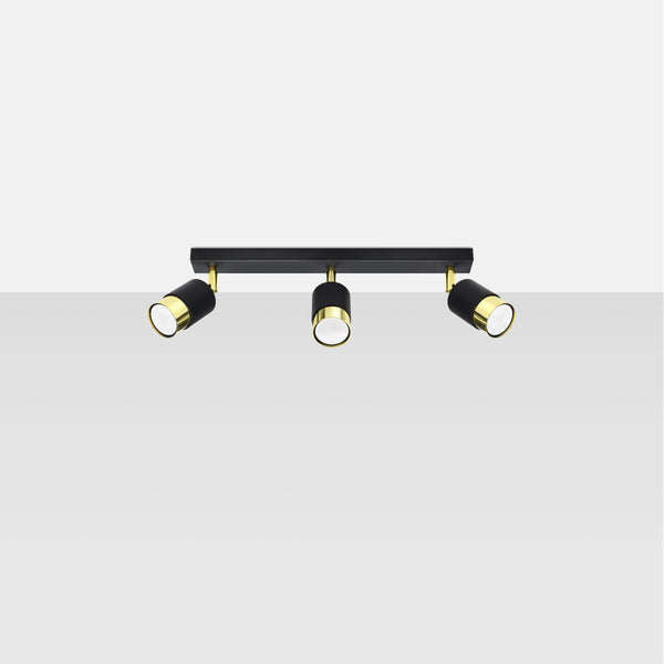 NERO 3 ceiling light black/gold