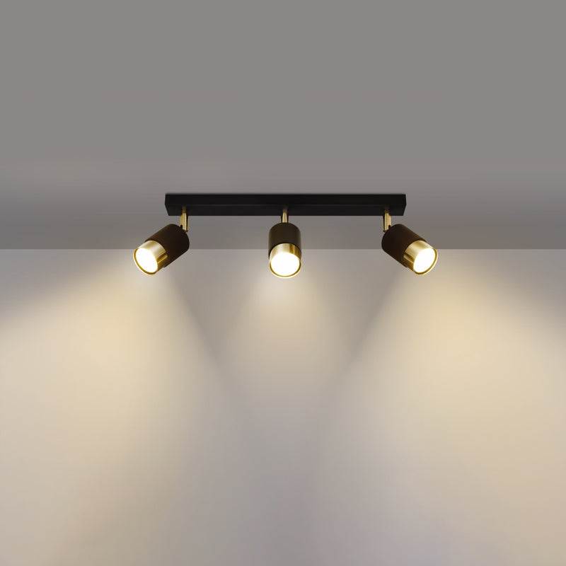 NERO 3 ceiling light black/gold