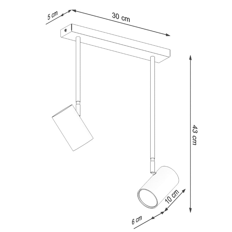 NORANO 2 plafondlamp zwart