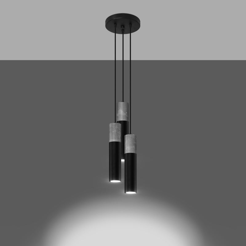 BORGIO 3P hanging light black