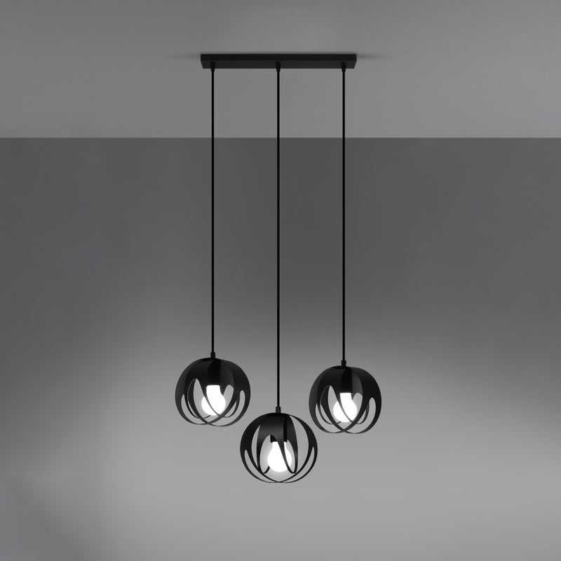 Hanging light TULOS 3L black