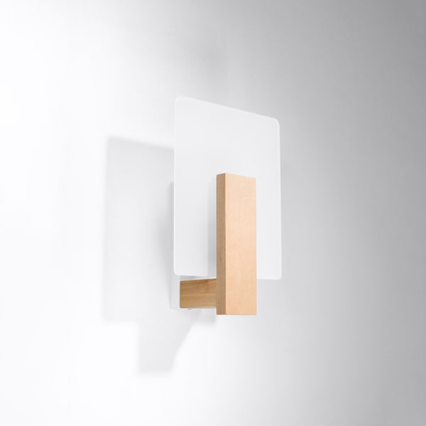 Wall light LAPPO natural wood