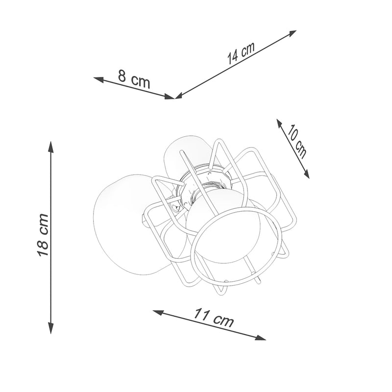 Wall light BELUCI 1 white